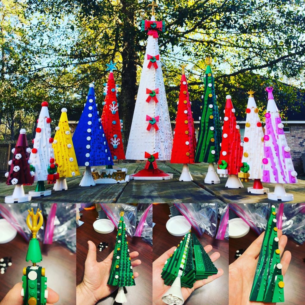 LEGO winter village inspiration Fridays - LEGO Wedge Plate Christmas Trees