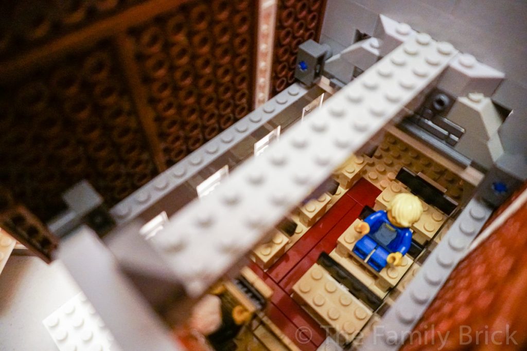 LEGO church build interior